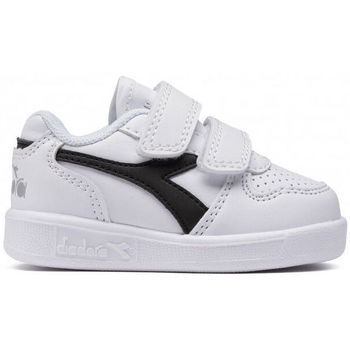 Sko Børn Sneakers Diadora 101.173302 01 C7916 White/Black/Ash Hvid