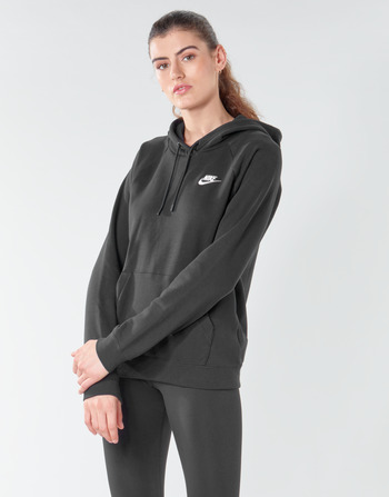 textil Dame Sweatshirts Nike W NSW ESSNTL HOODIE PO FLC Sort