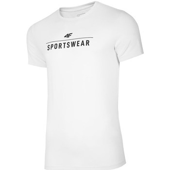 textil Herre T-shirts m. korte ærmer 4F NOSH4 TSM005 Hvid