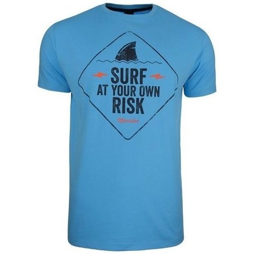 textil Herre T-shirts m. korte ærmer Monotox Surf Risk Blå