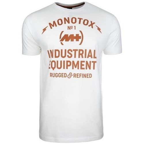 textil Herre T-shirts m. korte ærmer Monotox Industrial Hvid