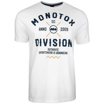 textil Herre T-shirts m. korte ærmer Monotox Division Hvid