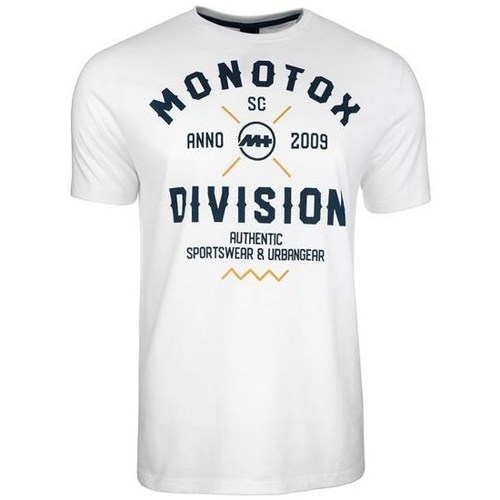 textil Herre T-shirts m. korte ærmer Monotox Division Hvid