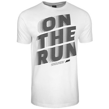 textil Herre T-shirts m. korte ærmer Monotox ON The Run Hvid, Grå