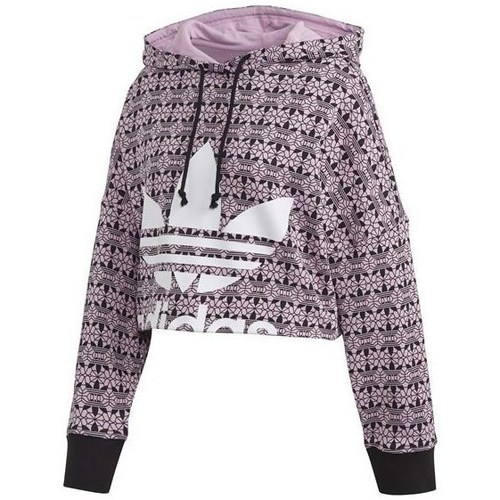 textil Dame Sweatshirts adidas Originals Aop Hoodie CR Pink, Sort