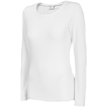 textil Dame Langærmede T-shirts 4F TSDL001 Hvid