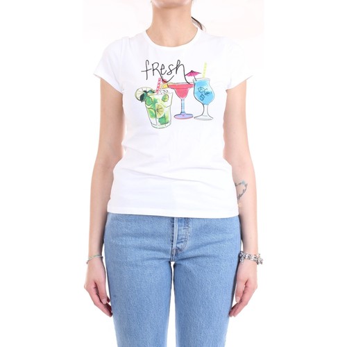 textil Dame T-shirts m. korte ærmer Pennyblack 29715520 Hvid