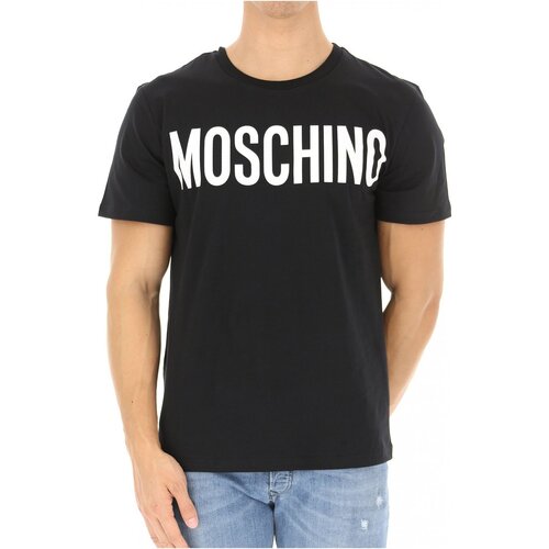 textil Herre T-shirts m. korte ærmer Moschino ZPA0705 Sort