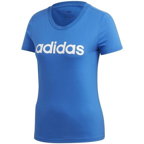 textil Dame T-shirts m. korte ærmer adidas Originals Essentials Slim Tee Blå