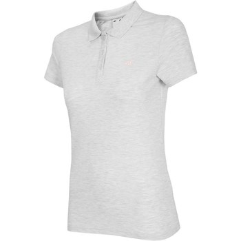 textil Dame T-shirts m. korte ærmer 4F NOSH4 TSD007 Biały Melanż Hvid, Grå