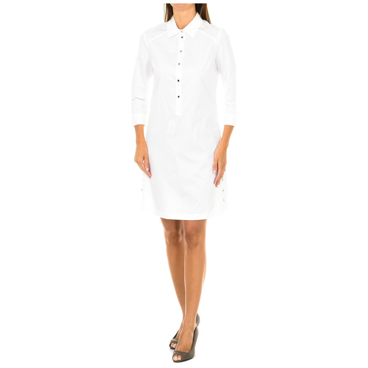 textil Dame Korte kjoler Emporio Armani C5A13-PC-10 Hvid