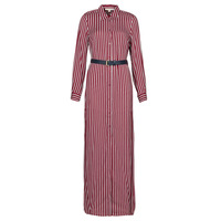 textil Dame Lange kjoler MICHAEL Michael Kors WARM PLAYFL SHIRT DR Bordeaux / Hvid / Marineblå