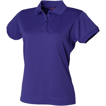 textil Dame Polo-t-shirts m. korte ærmer Henbury Coolplus Violet
