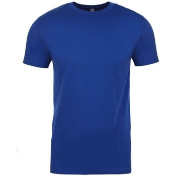 textil Langærmede T-shirts Next Level NX3600 Blå