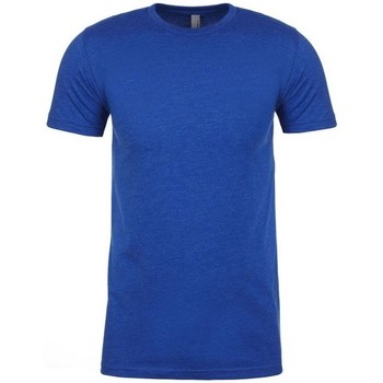 textil Herre Langærmede T-shirts Next Level NX6210 Blå