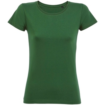 textil Dame Langærmede T-shirts Sols 02077 Grøn