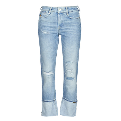 textil Dame Lige jeans G-Star Raw NOXER HIGH STRAIGHT WMN Blå