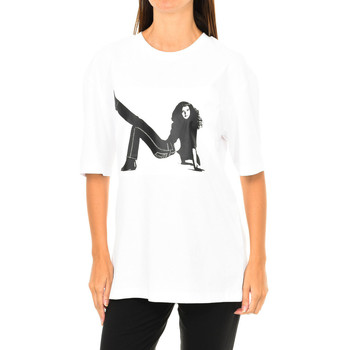 textil Dame T-shirts m. korte ærmer Calvin Klein Jeans J20J209272-112 Hvid