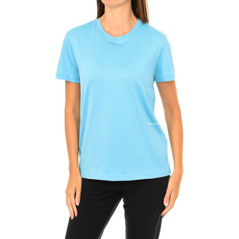 textil Dame T-shirts m. korte ærmer Calvin Klein Jeans K20K200193-409 Blå