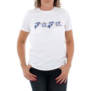 textil Dame T-shirts m. korte ærmer Pepe jeans ADA PL504145 802 OPTIC WHITE Hvid