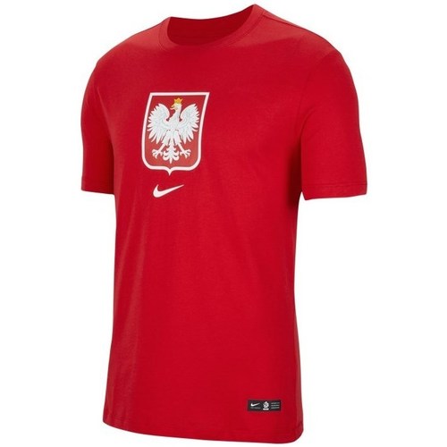 textil Dreng T-shirts m. korte ærmer Nike JR Polska Crest Rød