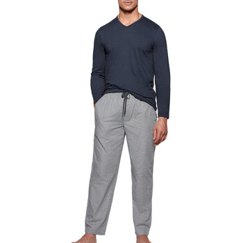 textil Herre Pyjamas / Natskjorte Impetus 1523310 E97 Blå