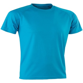 textil Herre Langærmede T-shirts Spiro SR287 Blå