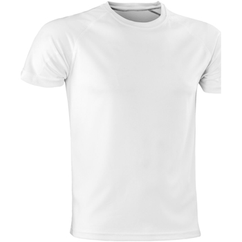 textil Herre Langærmede T-shirts Spiro SR287 Hvid