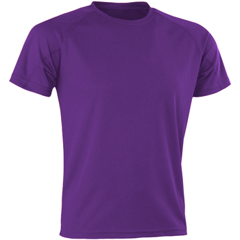 textil Herre Langærmede T-shirts Spiro SR287 Violet