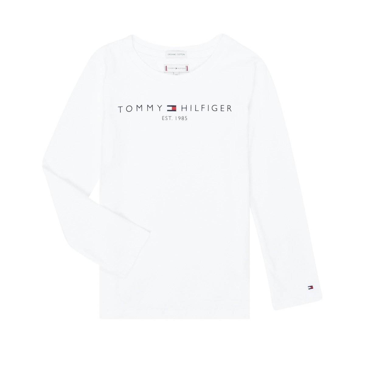textil Pige Langærmede T-shirts Tommy Hilfiger ESSENTIAL TEE L/S Hvid