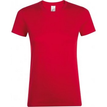textil Dame T-shirts m. korte ærmer Sols 01825 Rød