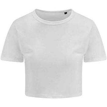 textil Dame Langærmede T-shirts Awdis JT006 Hvid