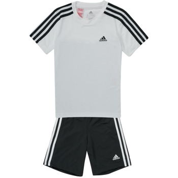textil Dreng Sæt Adidas Sportswear B 3S T SET Hvid / Sort
