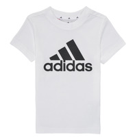 textil Dreng T-shirts m. korte ærmer adidas Performance B BL T Hvid