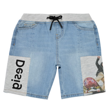 textil Dreng Shorts Desigual 21SBDD02-5053 Blå