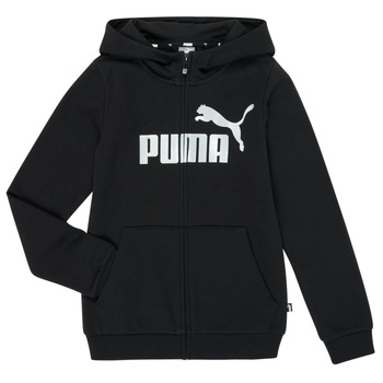 textil Pige Sweatshirts Puma ESS FZ HOODY Sort