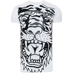 textil Herre T-shirts m. korte ærmer Ed Hardy Big-tiger t-shirt Hvid
