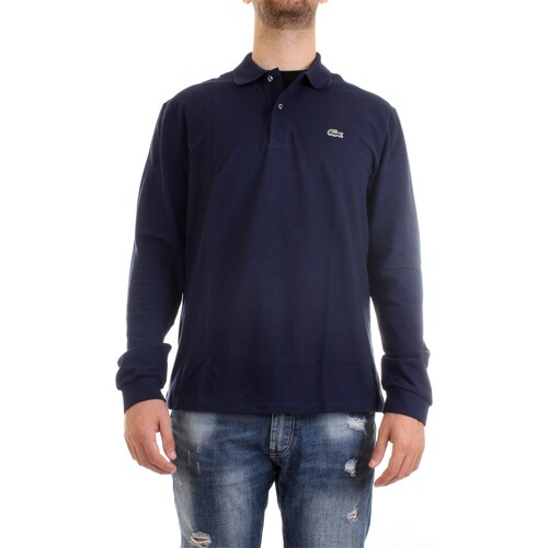 textil Herre Polo-t-shirts m. korte ærmer Lacoste L1312 00 Blå