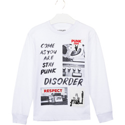 textil Børn T-shirts & poloer Losan 023-1000AL hvid