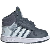 Sko Børn Høje sneakers adidas Originals Hoops Mid 20 I Hvid, Grafit