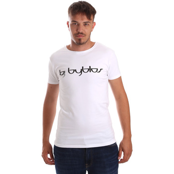 textil Herre T-shirts m. korte ærmer Byblos Blu 2MT0023 TE0048 hvid