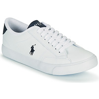 Sko Børn Lave sneakers Polo Ralph Lauren THERON IV Hvid / Marineblå