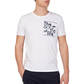 textil Herre T-shirts m. korte ærmer Gas 542990 Hvid