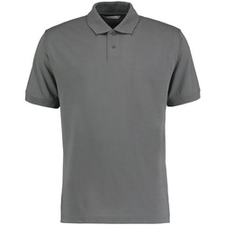 textil Herre Polo-t-shirts m. korte ærmer Kustom Kit KK422 Dark Grey Marl