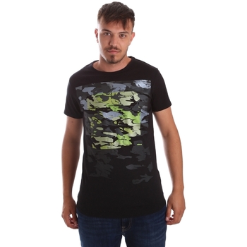 textil Herre T-shirts m. korte ærmer Byblos Blu 2MT0017 TE0045 Sort