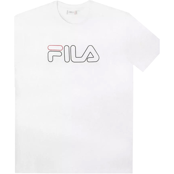 textil Herre T-shirts m. korte ærmer Fila 687137 Hvid