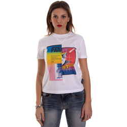 textil Dame T-shirts m. korte ærmer Versace B2HVB7V630331003 hvid