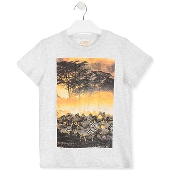 textil Børn T-shirts m. korte ærmer Losan 013-1017AL hvid