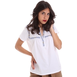 textil Dame T-shirts m. korte ærmer Gaudi 011BD64015 hvid
