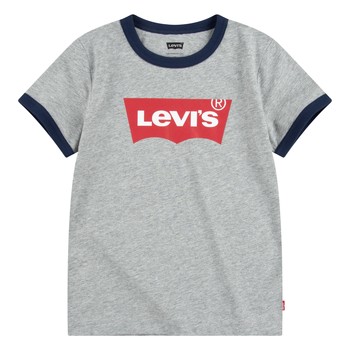 textil Dreng T-shirts m. korte ærmer Levi's BATWING RINGER TEE Grå